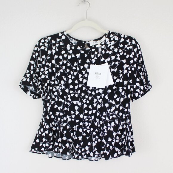 NWT Diane von Furstenberg DVF Peplum Blouse | Top for Work, Dinner, Events - Picture 3 of 13